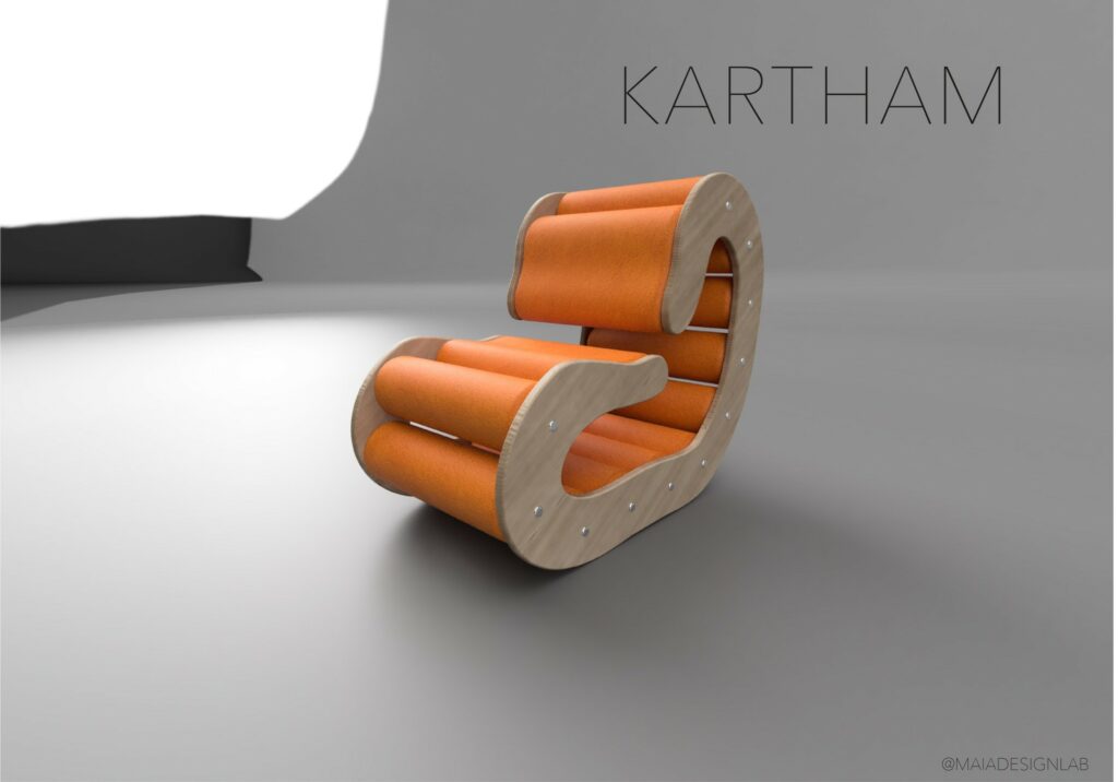 Projet Kartham, assise sculpturale